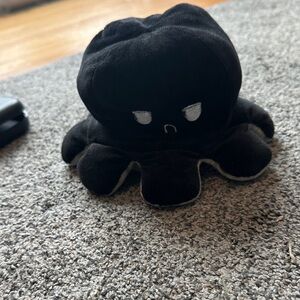 Reversible Black Plush Octopus